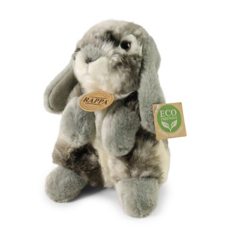 Rappa Plush Rabbit Gray 19 cm ECO-FRIENDLY