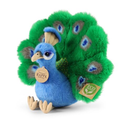 Rappa Plush Peacock 22 cm ECO-FRIENDLY