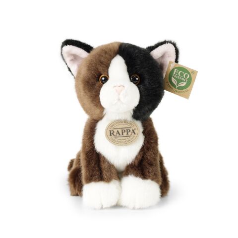 Rappa Plush cat tri-colour 18 cm ECO-FRIENDLY