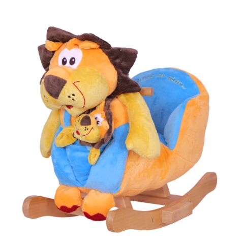 Rocking lion with cub