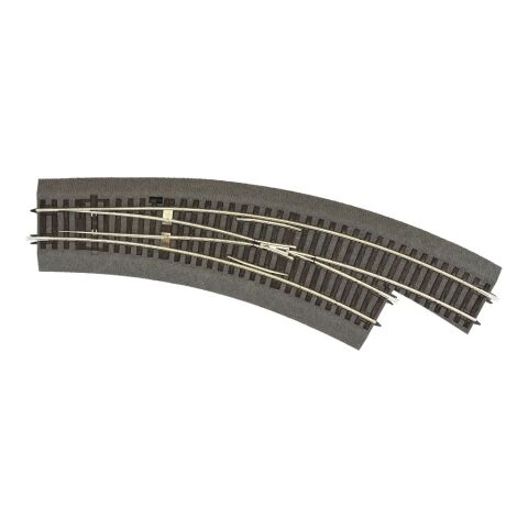 Roco Line Switch BWR3/4 arched right with base - 42573