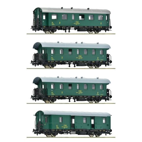 Roco Set of 4 passenger cars ČSD - 6200088