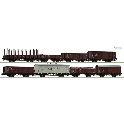Roco Set of 8 Freight Wagons, DR - 67127