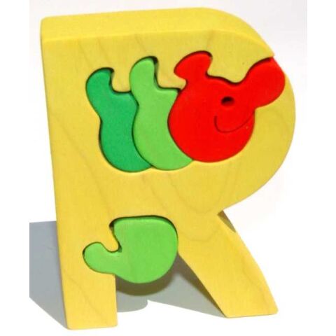 Fauna Alphabet letter R worm