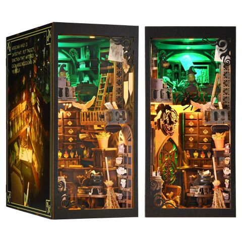 2Kids Toys DIY Book Nook Miniature House Witch’s House
