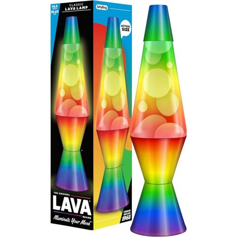 Schylling LAVA Lamp Rainbow Hand-Painted 36.8 cm