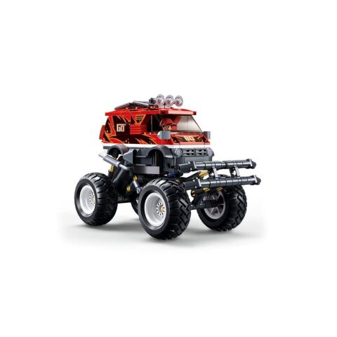 Sluban Power Bricks Retractable Red Off-Road GO