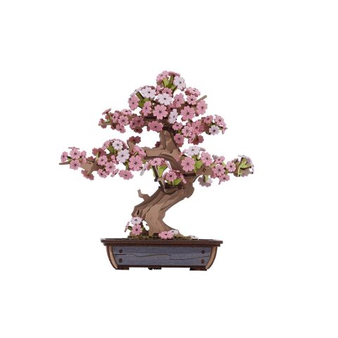 RoboTime 3D wooden puzzle Bonsai sakura