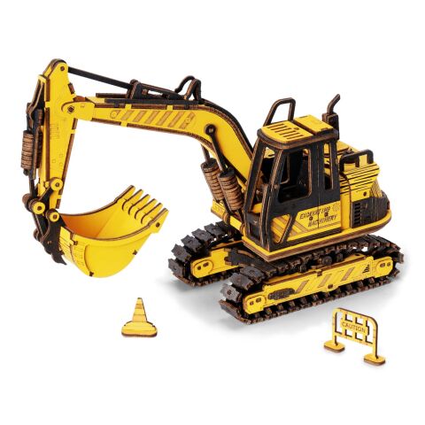 RoboTime 3D Wooden Mechanical Puzzle Excavator