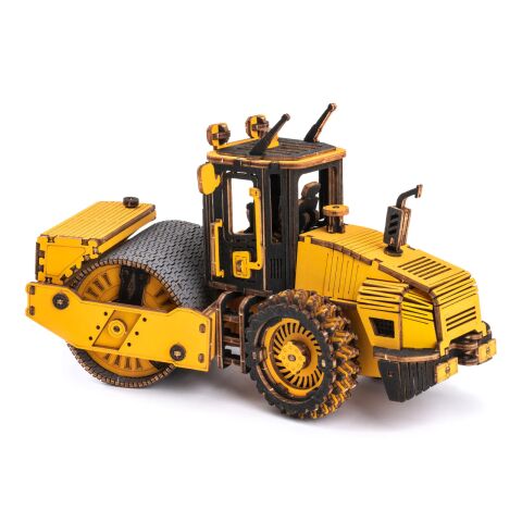 RoboTime 3D Wooden Mechanical Jigsaw Road Roller