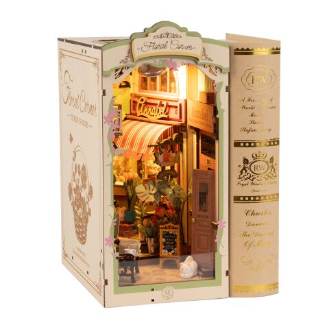 RoboTime Display Book Nook Flower corner