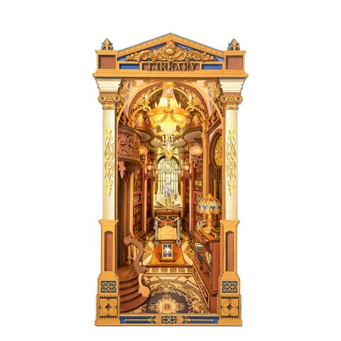 RoboTime DIY Book Nook Miniature house Library of Wonders