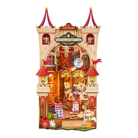 RoboTime 3D Puzzle Book Nook Miniature House Fairytale Amusement Park