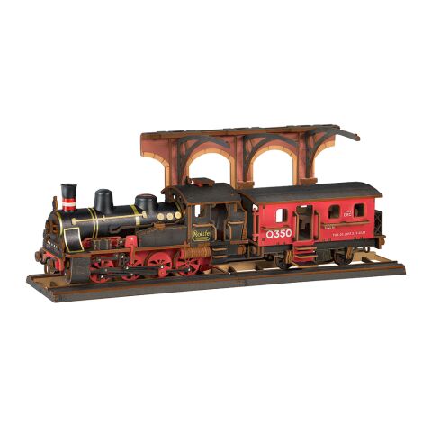 RoboTime 3D Wooden Jigsaw Vintage Steam Locomotive