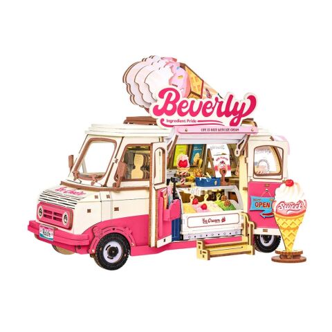 RoboTime 3D Wooden Puzzle Beverly's Ice Cream Truck