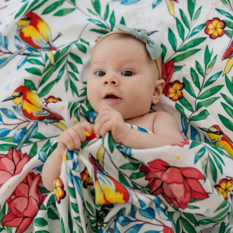 Tommy Lise Bamboo Muslin Diaper Blooming Day 120x120 cm