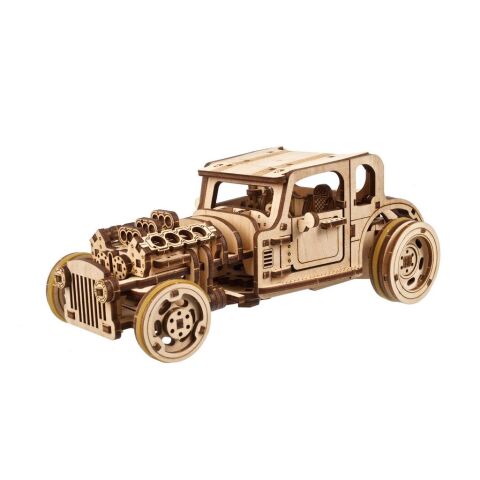 Ugears 3D Wooden Mechanical Puzzle The Hot Rod Furious