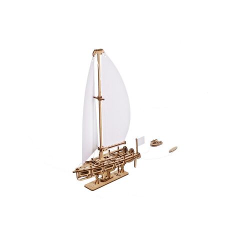 Ugears 3D Wooden Mechanical Puzzle Yacht The Ocean Beauty