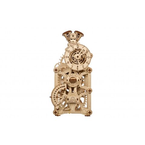 Ugears 3D Wooden Mechanical Puzzle Engine Clock