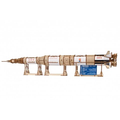 Ugears 3D wooden mechanical puzzle NASA, Saturn V