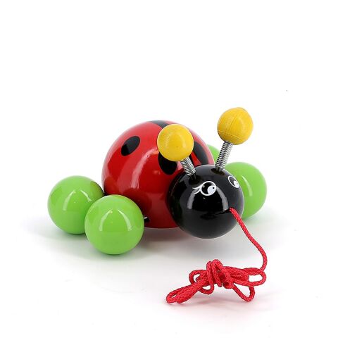 Vilac Wooden pulling ladybug