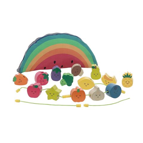 Vilac Wooden stringing beads fruit and vegetables