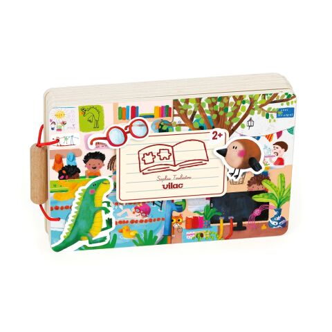 Vilac Wooden puzzle book Activities