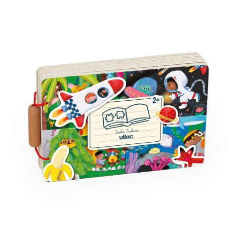 Vilac Wooden Puzzle Book Adventure