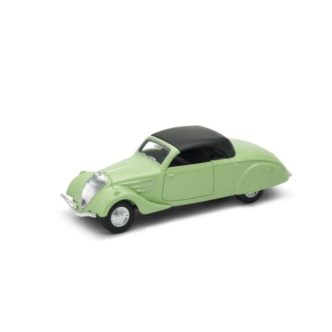 Welly 1938 Peugeot 402 model 1:34 green with black roof