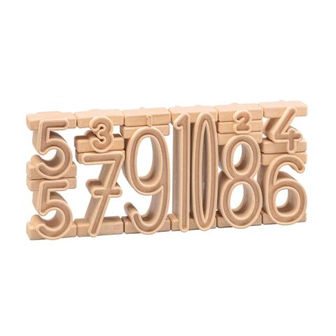 Wissner Wooden set of stacking numbers 11 pcs