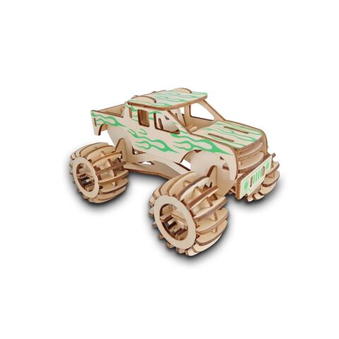 Woodcraft Wooden 3D puzzle Monster truck