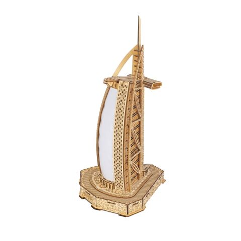 Woodcraft Wooden 3D Puzzle Burj al-Arab