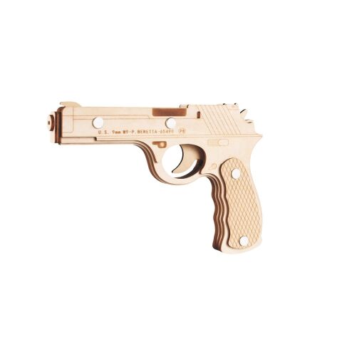 Woodcraft Wooden 3D Puzzle Beretta M9