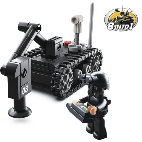 Sluban Army 8into1 M38-B0587D Mine Detector