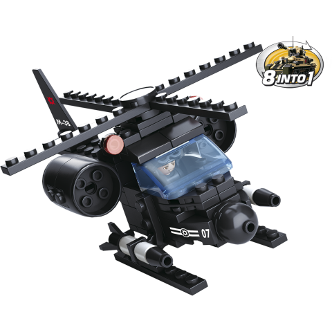 Sluban Army 8into1 M38-B0587G Helicopter