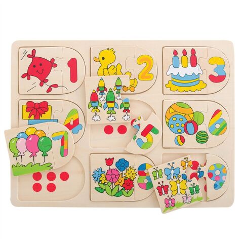 Bigjigs Toys Picture Counting Puzzle