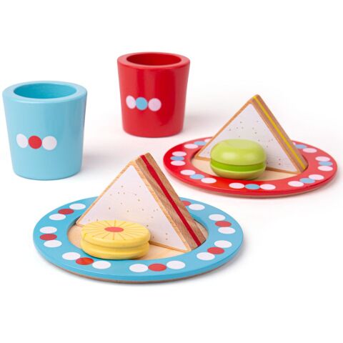Bigjigs Toys Snack set with polka dots