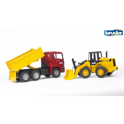 Bruder MAN truck and front loader