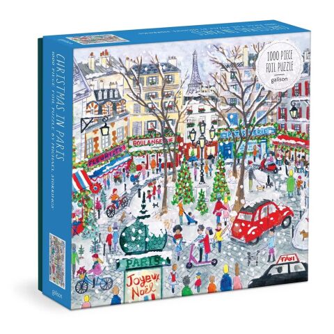 Galison Foil Puzzle Michael Storrings Christmas Paris 1000 pieces