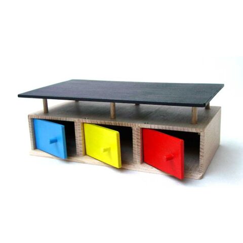Wooden garage for 3 cars