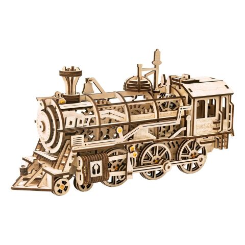RoboTime 3D wooden mechanical puzzle Steam locomotive