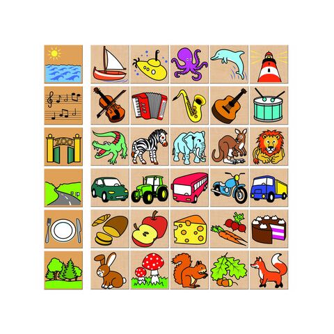 Detoa Wooden Puzzle What belongs where