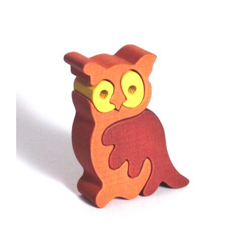 Fauna Solid wood jigsaw puzzle owl small